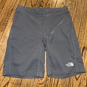 The North Face Board Shorts Mens 30 Gray Outdoor Hiking 10" Snap Easy Fasten Fly
